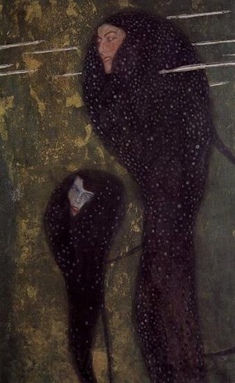 Gustav Klimt Die Sirenen Norge oil painting art